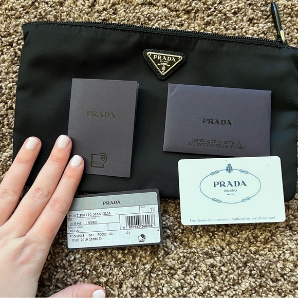 Authentic Prada Black Nylon Wristlet - Picture 2 of 12
